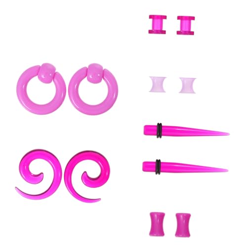 Healvian Teiliges Ohr expander Ear Stretching Starter Langlebig Modisch für Damen und Herren Auricle Puncture Piercing Schmuck von Healvian