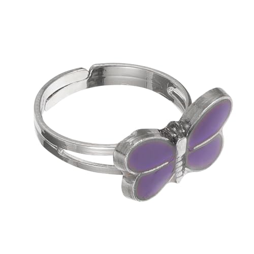Healvian Thermochromer Ring Für Stimmungsring Für Modeschmuckringe Für Teenager Mädchen Lustiger Schmuck Für Mädchen Moderinge Für Mädchen Stimmungsringe Mit Libelle Süßer Ring von Healvian