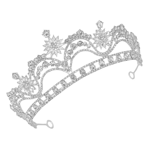 Healvian Hochzeit Kopfschmuck Strass Krone Braut Stirnband Hochzeitskleid Accessoire Geburtstagskronen Tiara Für Frauen Hochzeitskronen Prinzessin von Healvian