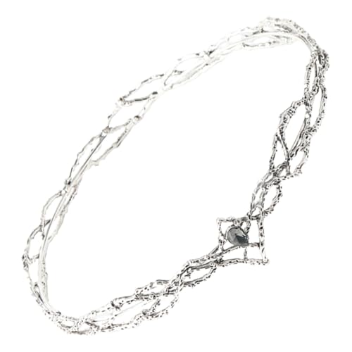 Healvian Tiara Krone Stirnband Glänzend Metall Haarschmuck für Damen Hochzeit Party Festival Braut Accessoire von Healvian