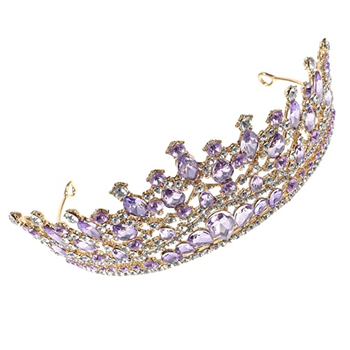 Healvian Brautstirnband Mit Strass Hochzeit Party Damenkopfschmuck Tiara-haarband Brautkopfschmuck Für Geburtstag Verlobung Bankett Fotoshooting Eleganz von Healvian