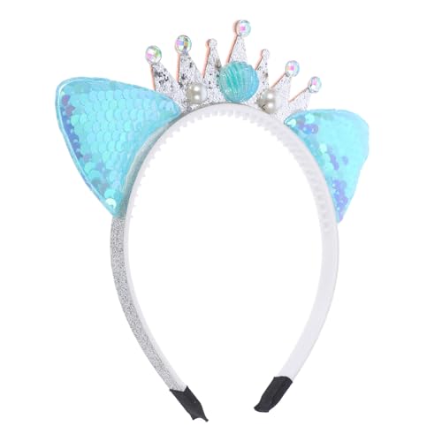 Healvian Katzenohren Stirnband Mit Pailletten Katzenohr-haarband Für Party Und Cosplay Kopfbedeckung Aus Hochwertigem Stoffmaterial Geeignet Für Karneval Weihnachten Und Andere Anlässe von Healvian