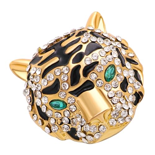 Healvian Tiger Brosche mit Funkelnden Strasssteinen Modischer Ansteckschmuck für Kleidung und Anzüge Vielseitiger Schmuckanhänger für Damen und Herren Dekoration und Geschenkidee von Healvian