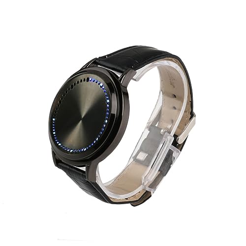 Healvian Touch LED Uhr Smartwatch Touchscreen Uhr Pu Armband Rundes Zifferblatt Schwarz Healvian Touch LED Uhr Smartwatch Touchscreen Uhr Pu Armband Rundes Zifferblatt Schwarz von Healvian
