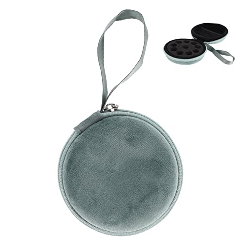 Healvian Tragbare Ätherische Öle Tasche Fächer Rundes Aufbewahrungsset Wasserdichtes mit Reißverschluss und Lanyard für Nagellack und Parfümflaschen Organizer von Healvian