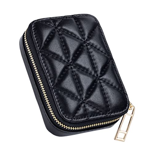 Healvian Tragbare Make Up Tasche Lippenstifthalter Multifunktions Aufbewahrungstasche für Reisen und Mädchen mit Integriertem Spiegel PU Wasserabweisend von Healvian