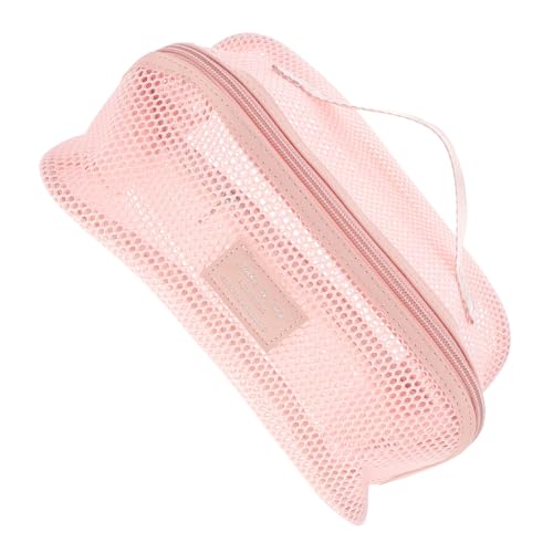 Healvian Netz-Reisetasche Für Make-up-aufbewahrung Tragbarer Kulturbeutel Mit Fächern Für Damen Reise-Make-up-Tasche Aus Hochwertigem Netzmaterial Geeignet Für Urlaub Und Täglichen von Healvian
