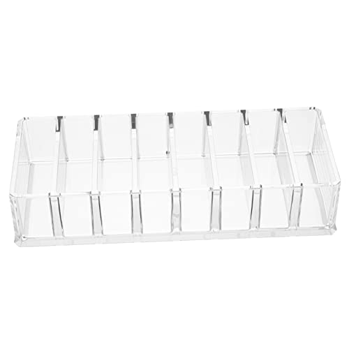 Healvian Transparente Aufbewahrungsbox Für Lippenstift Mit Fächern Acryl Kosmetik Organizer Makeup Compact Box Für Puder Und Lippenstifte Platzsparend Und Ordentlich von Healvian
