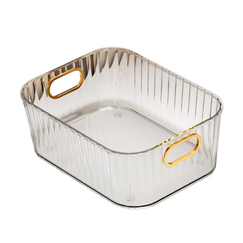 Healvian Transparente Aufbewahrungsbox für Kosmetik und Hautpflege Desktop Organizer Deckel Übersichtlicher Makeup und Sundries Behälter Platzsparend für Schminktisch und Büro von Healvian