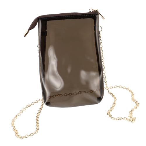 Healvian Transparente Crossbody Bag Damen Handytasche mit Schultergurt Moderate Kapazität für Handy Geldbörse Lippenstift Langlebiges Material Vielseitig für Alltag Party Schule Shopping von Healvian