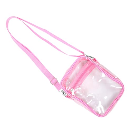 Healvian Transparente Crossbody Bag Damen PVC Umhängetasche Verstellbarer Gurt Leichte Single Shoulder Bag Vielseitig für Reise Stadion Sport Alltag von Healvian