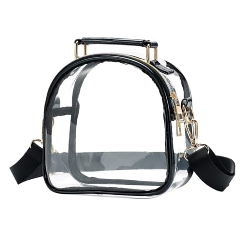 Healvian Transparente Crossbody Tasche Damen Tpu Material Einzelschultertasche Alltag Party Shopping mit Sicherheitscheck freundlichem Design von Healvian