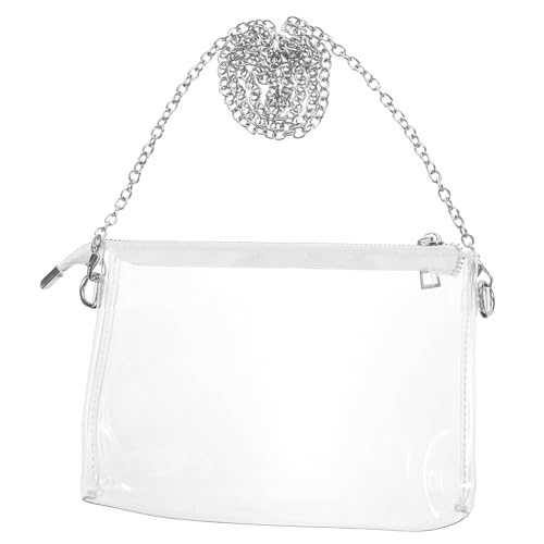 Healvian Transparente Damen-umhängetasche Für Konzerte Durchsichtige Stadiontasche Kleine Tasche Zum Tragen Von Karten Und Handy Leicht Und Platzsparend Geeignet Für Events Reisen Und von Healvian
