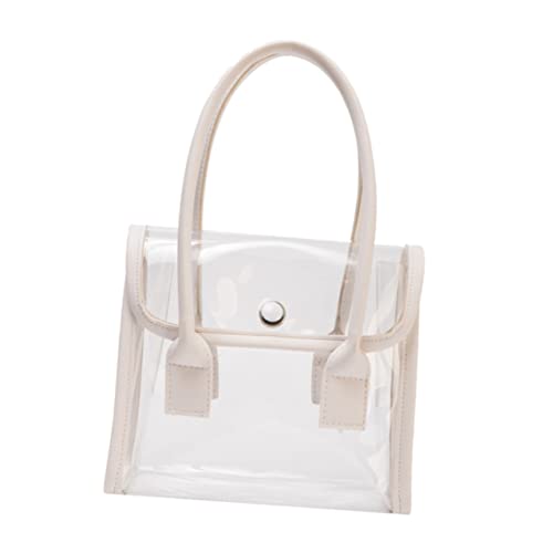 Healvian Transparente Quallen-handtasche Für Damen Klare Jelly Tasche Schlichte Fashion Tasche Mittleres Fassungsvermögen Für Reisen Einkaufen Und Täglichen Gebrauch von Healvian