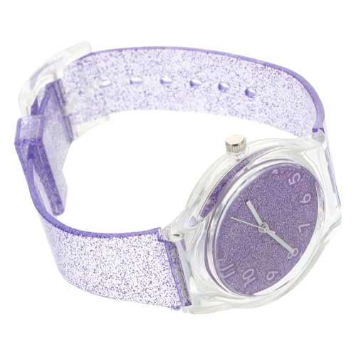 Healvian Transparente Kinderuhr Mit Glitzer-silikon-Armband Kreatives Design Für Junge Mädchen Verstellbares Armband Für Angenehmen von Healvian
