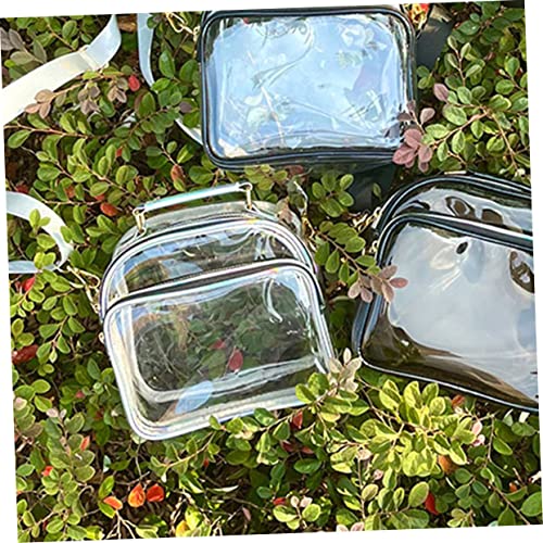 Healvian Transparente PVC Umhängetasche Damen mit Großer Kapazität Leichte Geruchlose Crossbody Tasche für Alltag Shopping Party Verstellbar Umweltfreundlich Vielseitig Einsetzbar von Healvian