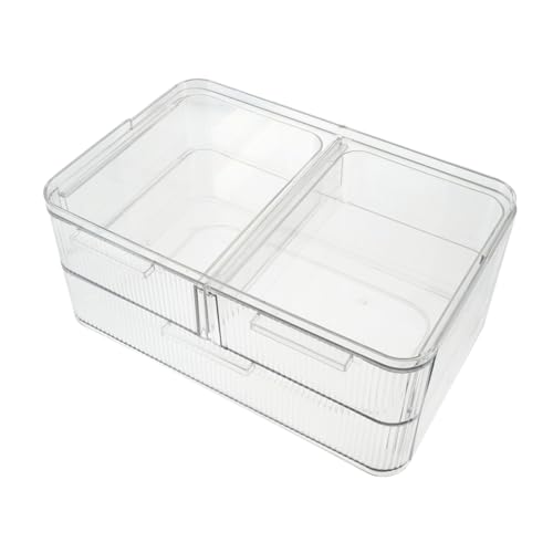 Healvian Transparenter Make-up-organizer Für Schminktisch Kosmetikhalter Mit Fächern Für Lippenstifte Pinsel Und Hautpflegeprodukte Aufbewahrungsbox Für Make-up-zubehör Und von Healvian