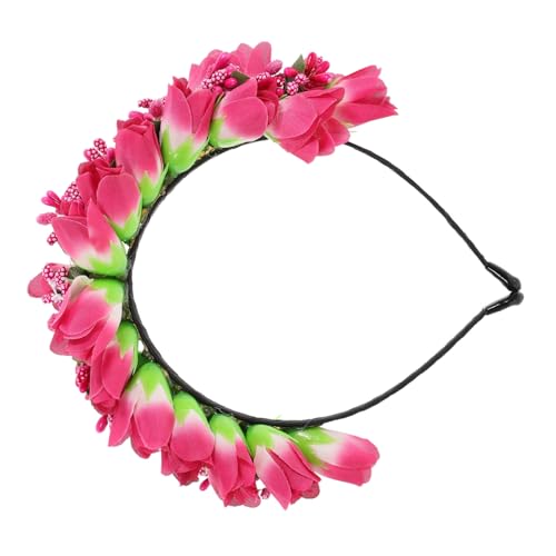 Healvian Tulpen Stirnband Blumenkronen Für Frauen Blumen Haar Kopfschmuck Blumen Haar Kranz Für Frauen Blumen Stirnbänder Blumen Kopfschmuck Blumen Stirnband Für Frauen von Healvian