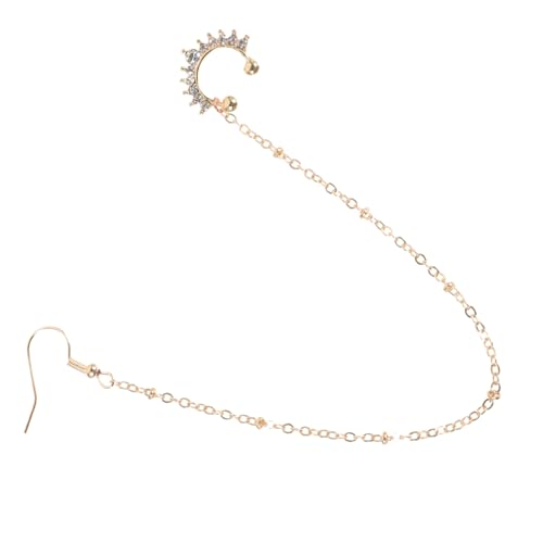 Healvian U förmiger Nasenring aus Metall mit Langer Kette Elegantes Nasenpiercing und Lippenring Modisches Schmuckstück für Damen Perfektes Accessoire für Party Club und Alltag von Healvian