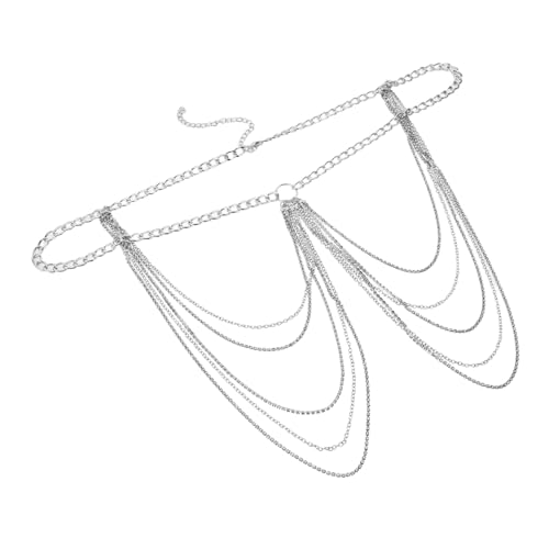 Healvian Übertriebene Diamant-körperkette Hüftkette Gürtel Mit Strasskette Schmuck Gürtel Strass-körperschmuck Taillenkette Aus Strass Körperkette Taille Silver Strasssteine Healvian Übertriebene Diamant-körperkette Hüftkette Gürtel Mit Strasskette Schmuck Gürtel Strass-körperschmuck Taillenkette Aus Strass Körperkette Taille Silver Strasssteine von Healvian