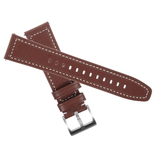 Healvian Uhrenarmband Ersatzband Comfort Business Stil Strapazierfähiges Echtleder mit Feiner Ergonomisch und Langlebig Einfach zu Wechseln Geeignet für Damen und Herren Uhr von Healvian