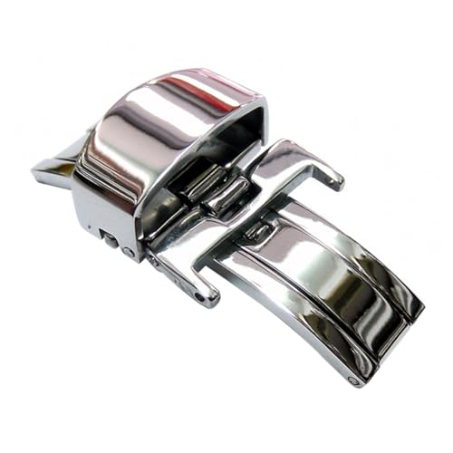 Healvian Uhrenarmband Faltschließe Push Button Verschluss Langlebig Passend für Ersatzband Uhrarmbänder von Healvian