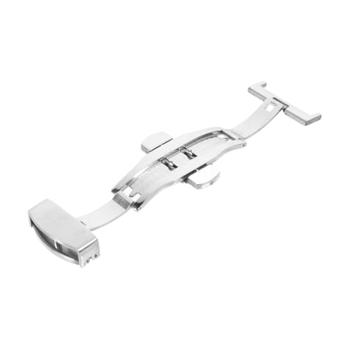 Healvian Uhrenverschluss Doppeldruck Faltschließe für Armbänder Silber Robuste Stilvolle Lösung für Ihre Uhr mit Luxuriösem Design von Healvian
