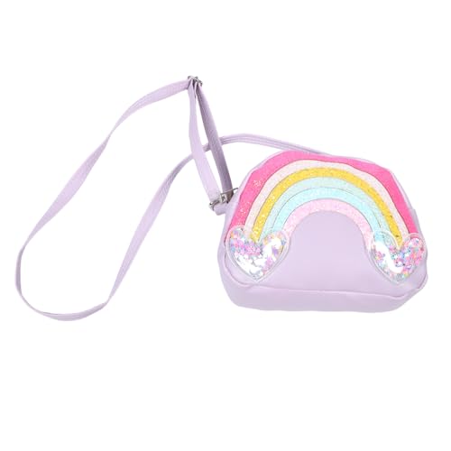 Healvian Kleine Umhängetasche Für Mädchen in Regenbogenfarben Kinderhandtasche Zum Tragen Von Kleingeld Und Kleinen Gegenständen Macaron-Farben Für Schule Und Party von Healvian