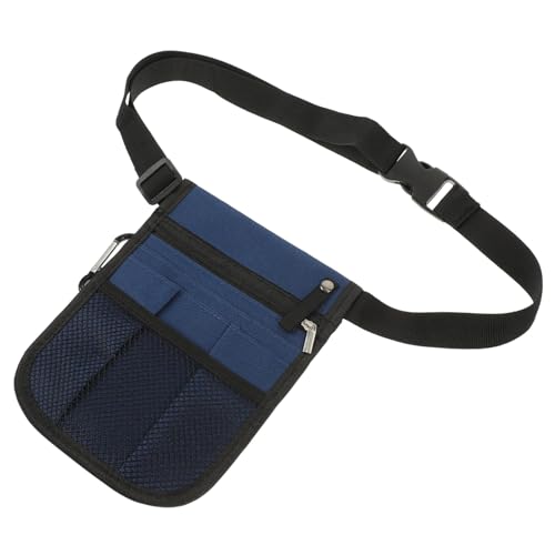 Healvian Umhängetasche aus Oxford Verstellbarer Schultergurt Langlebige Krankenschwester Tasche mit Mehreren Taschen Praktische Pflegetasche für Medizinische und Gartenarbeit Blau von Healvian