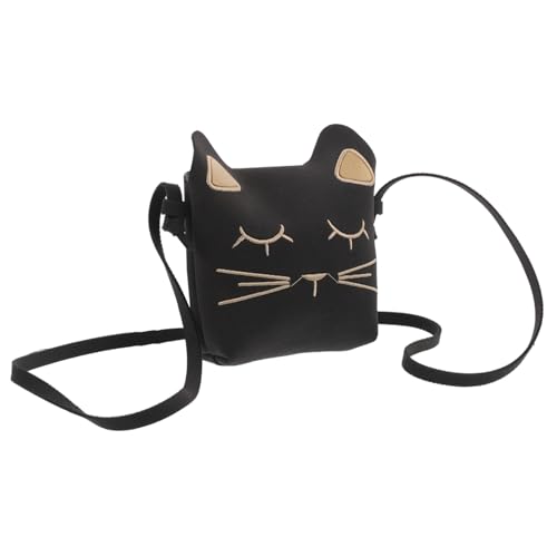 Healvian Umhängetasche mit Niedlichem Katzenmotiv Leichte Kleine Crossbody Handtasche für Mädchen Modische Mini Geldbörse mit Praktischem Schulterriemen für Schule und Freizeit von Healvian