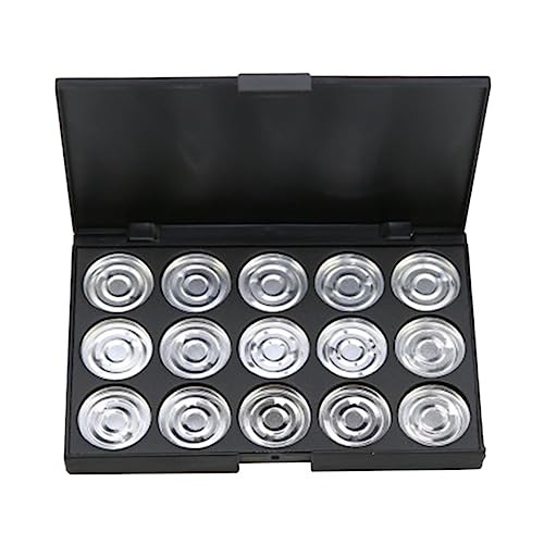 Healvian 15löcher Leere Kosmetikbox Kreative Lidschatten-palette Für Puder Foundation Rund Durchmesser Praktischer Kosmetikorganizer Für Ordnung Und Mobilität von Healvian