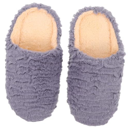 Healvian Unisex Hausschuhe mit Rutschfester Geräuscharmer Weicher Sohle für Holzfußböden Leichte Warme Baumwollpantoffeln für Frühling Herbst und Winter von Healvian