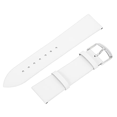 Healvian Universelles Uhrenarmband Weiß mit Dornschließe Verschleißfestes Ersatzband Leichtes Design Schnellverschluss Passend für Damen Herren Smartwatch und Klassische Uhren von Healvian