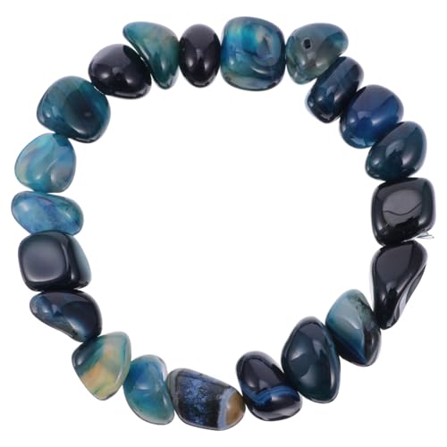 Healvian Unregelmäßiges Agat Armband Naturstein Schmuck Handgefertigtes Edelsteinarmband Langlebig Modisches Accessoire für Damen und Herren Geeignet für Alltag Party Reise von Healvian