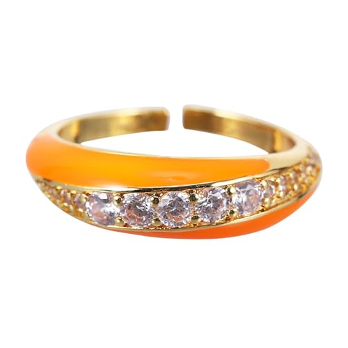 Healvian Verstellbarer Damenring Kupfer Plattiert Offener Fingerschmuck Einstellbar Modisch Geburtstag Ring mit Gravuroption Healvian Verstellbarer Damenring Kupfer Plattiert Offener Fingerschmuck Einstellbar Modisch Geburtstag Ring mit Gravuroption von Healvian