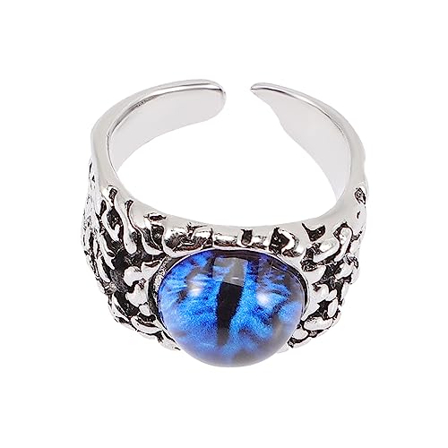 Healvian Offener Ring Mit Bösem Blick Augenring Verstellbarer Ring Für Frauen Dekorativer Fingerschmuck von Healvian