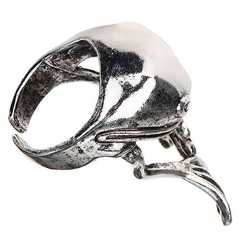 Healvian Verstellbarer Frosch Offenes Design Modischer Fingerschmuck für Frauen für Verschiedene Outfits Anlässe Langlebig Auffällig von Healvian