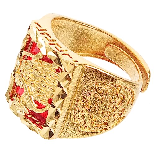 Healvian Drachenschmuck Fingerring Offener Kupferring Im Chinesischen Stil Verstellbarer Ring Für Damen Modeschmuck Als von Healvian