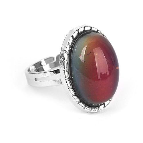 Healvian Verstellbarer Ovaler Farbwechselring Romantischer Schmuck für Damen Herren ca Innendurchmesser Funkelndes Design Perfektes für Freunde oder Partner Healvian Verstellbarer Ovaler Farbwechselring Romantischer Schmuck für Damen Herren ca Innendurchmesser Funkelndes Design Perfektes für Freunde oder Partner von Healvian