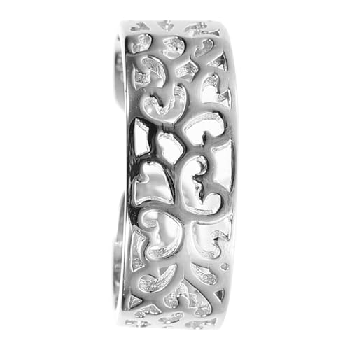 Healvian Verstellbarer Silber Zehenring Ethno Stil Offener Fußschmuck Kreativer Hohlring Damen Herren Modeschmuck von Healvian