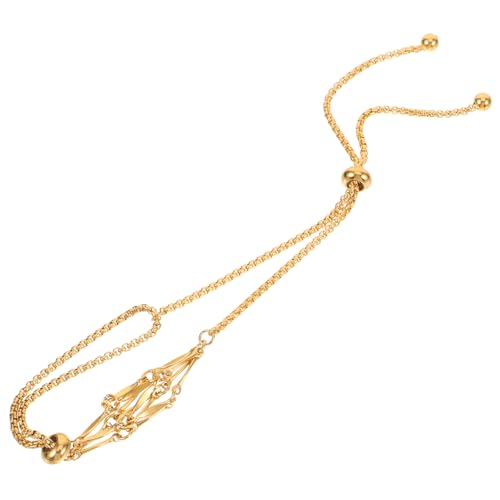 Healvian Verstellbares Armband Damen Geflochtenes Kristallhalter Schmuck Netz Design Elegant Komfortabel Für Alltag Party von Healvian