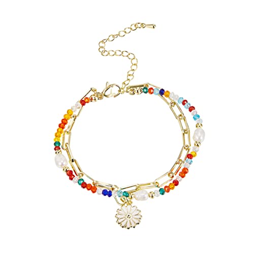 Healvian Verstellbares Armband mit Anhänger für Frauen Perlenarmband Modisches Accessoire oder für Besondere Anlässe von Healvian