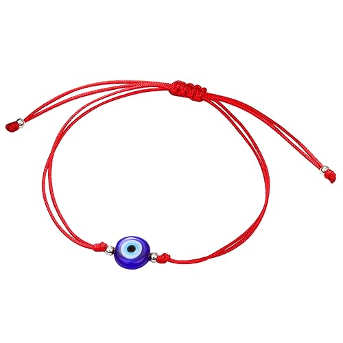 Healvian Rotes Schnurarmband Mit Bösem Blick-anhänger Schutzarmband Für Herren Und Damen Minimalistisches Handgelenk-armband von Healvian