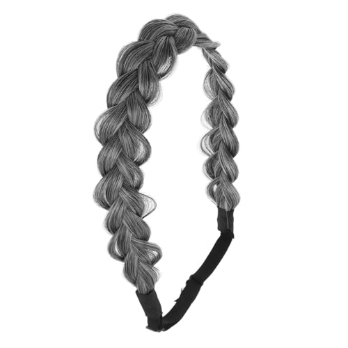 Healvian Verstellbares Geflochtenes Stirnband für Frauen Synthetisches Haarband Bequeme Haaraccessoires für Täglichen Gebrauch Vielseitig für Kurze Haare Modisches Design für Partys und von Healvian
