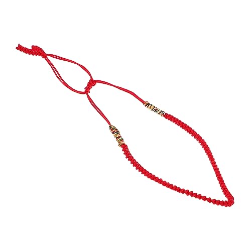 Healvian Verstellbares Rotes Armband mit Bunter Knotenbindung Handgefertigt Ethnisches Flechtarmband für Damen und Herren Langlebiges Freundschaftsband Geeignet für Festivals und Alltag von Healvian