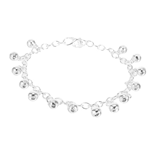 Healvian Verstellbares Silberplattiertes Glockenarmband Damen Schmuck Elegant Leicht für Alltag und Party Geeignet von Healvian