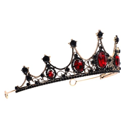 Healvian Vintage Barock Krone Damen Tiara Haarschmuck für Hochzeit Party Braut Haar Accessoire Eleganter Leichter Kopfschmuck für Brautjungfern und Festliche Anlässe von Healvian