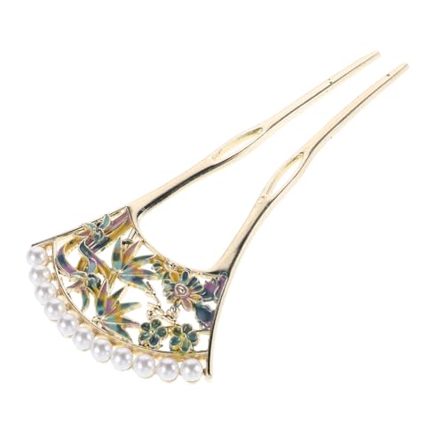 Healvian Haarnadel Künstlichen Perlen in U-form Chinesischer Vintage-haarspange Für Formelle Anlässe Traditionelles Haaraccessoire Für Frauen von Healvian