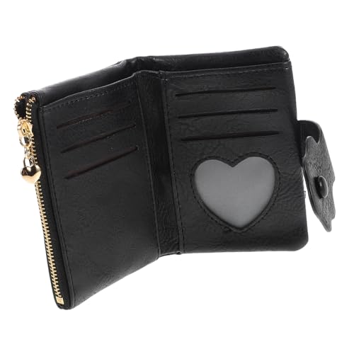 Healvian Vintage Damen Geldbörse Trifold mit Reißverschluss Multifunktionales Kartenetui und Münzfach Braun Stilvoller Blumen Look Robustes PU Material Praktisch für Alltag und Handtasche von Healvian