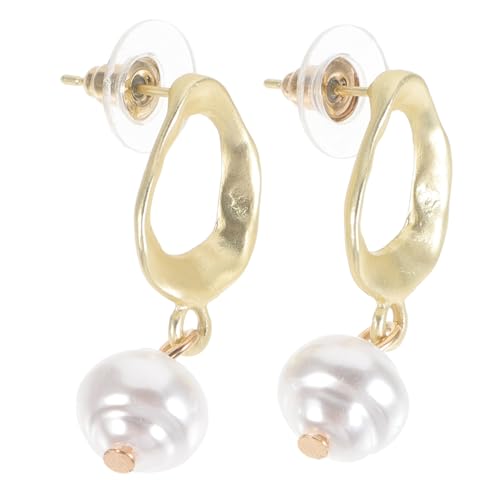 Healvian Vintage Damen Ohrhänger mit Natürlichen Süßwasserperlen Europäisch Amerikanische Tropfen Ohrringe Zartes Design Geeignet für Geburtstag Party und Anlässe von Healvian